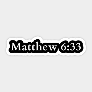 Matthew 6:33 Sticker
